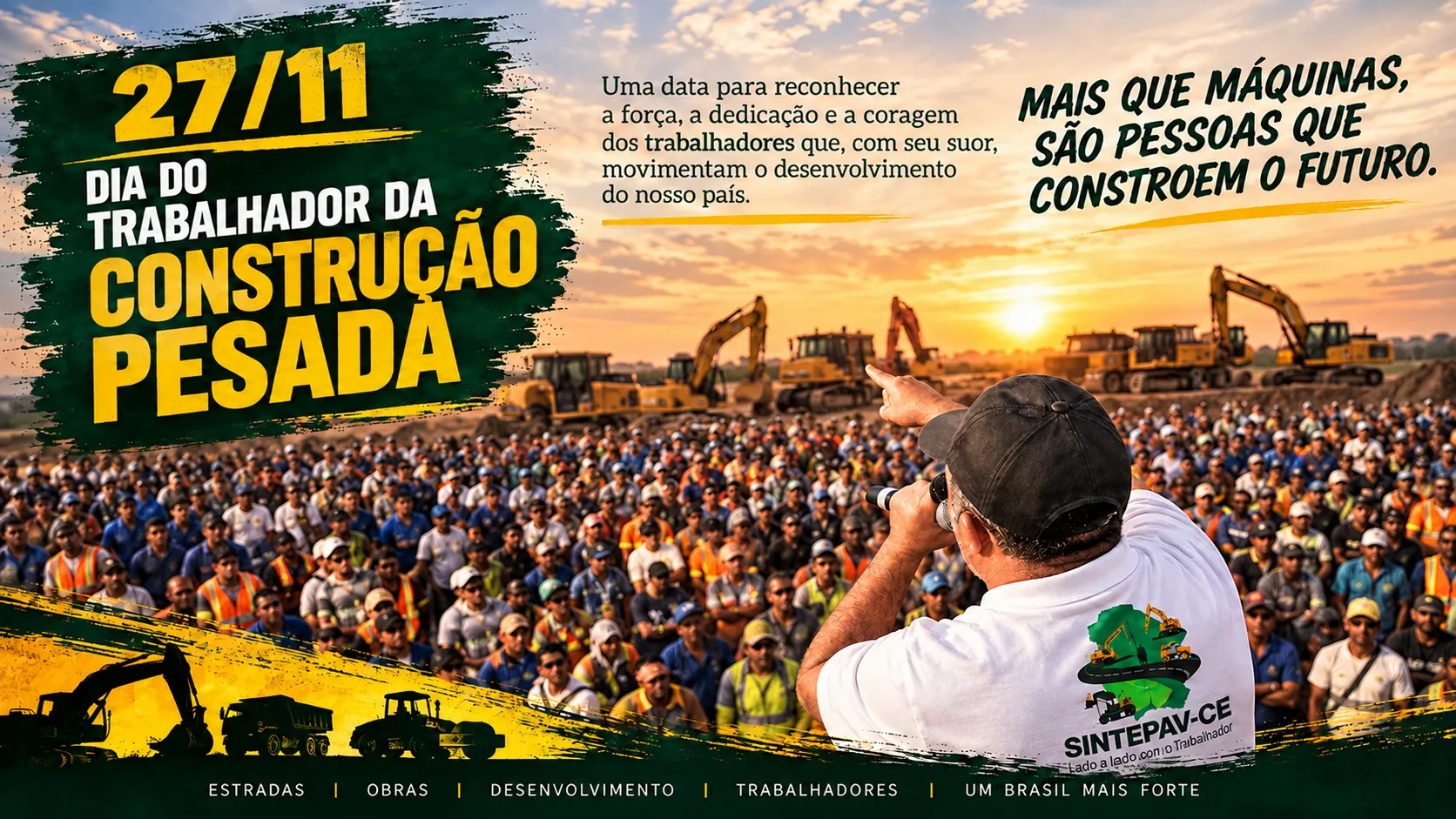 DIA DO TRABALHADOR DA CONSTRUÇÃO PESADA